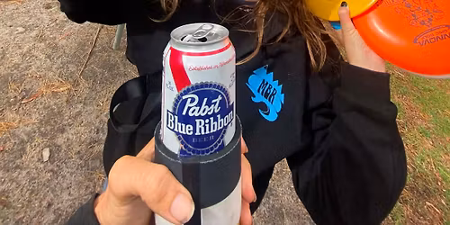 getting really wasted in the park and playing frisbee golf