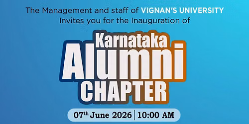 Inauguration of the Karnataka Alumni Chapter in Bengaluru