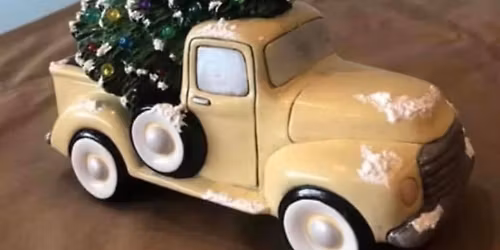 Paint Your Own Light Up Vintage Pick Up Truck