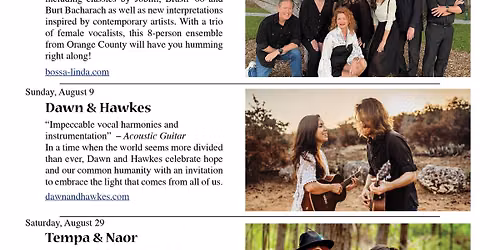 Canciones House Concerts : Summer 2026