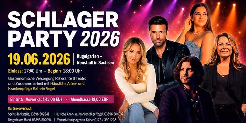 Schlagerparty 2026 - Neustadt in Sachsen