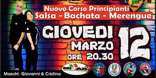 Prova Gratuita del Corso per Principianti di Salsa, Bachata e Merengue