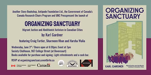 Launch of Karl Gardner's ORGANIZING SANCTUARY (with guest speakers)
