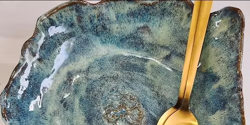 Large bowl hand building pottery workshop