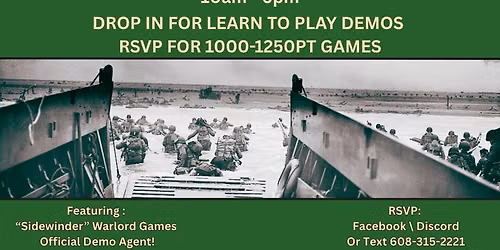 Warlord Games Demo Day at Tabletop Hobbies
