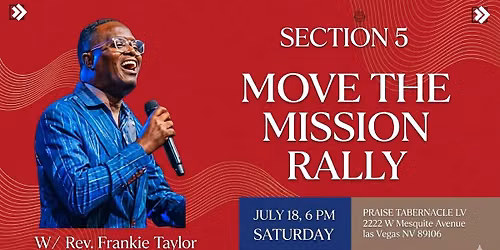 Section 5 MOVE THE MISSION RALLY 