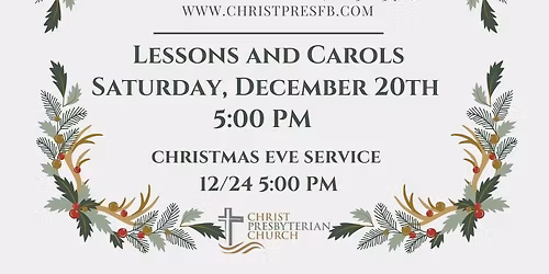 Christmas Service- Lessons and Carols