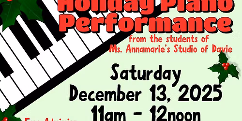 Holiday Piano Performance