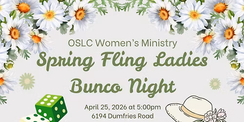 Spring Fling Ladies Bunco Night