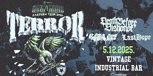 Hardcore velikani TERROR u Zagrebu! Gosti: Death Before Dishonor, Risk It! + Last Hope