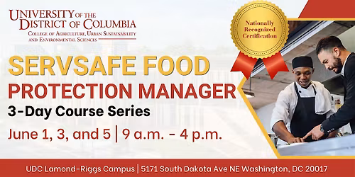 UDC ServSafe Food Protection Manager Course (June 2026)