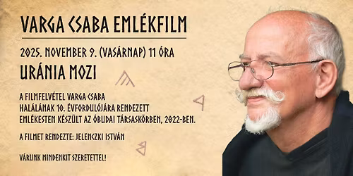 Varga Csaba 80 - Ur\u00e1nia Mozi
