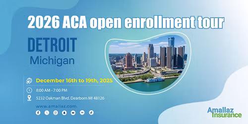 2026 ACA open enrollment tour - Detroit Michigan