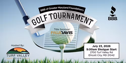 2026 Golf Tournament hosted by BBB, Greater Maryland