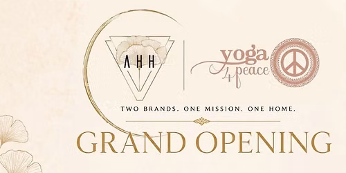 Grand opening event with Yoga 4 Peace