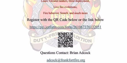 Frankfort Fire Cadet Retreat Weekend 