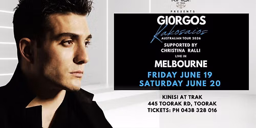 Giorgos Kakosaios Live in Melbourne- 2 shows!