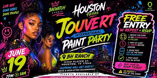 PAINTED: THE BIGGEST INTERNATIONAL JOUVERT PAINT+WATER+POWDER+FOAM +PARTY!!