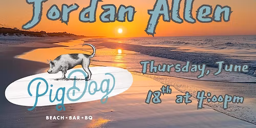 Jordan Allen at PigDog Beach Bar