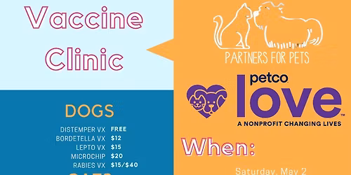 Four Muddy Paws Vaccine Clinic