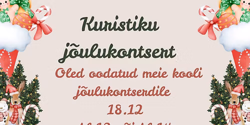 Kuristiku j\u00f5ulukontsert P\u00fchavaimu kirikus 18.12 