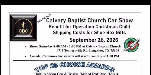 Calvary Baptist Church car show