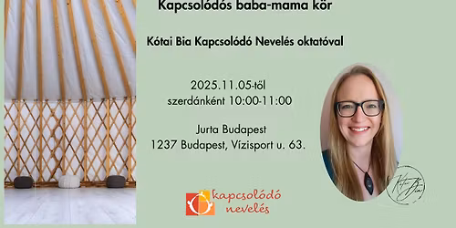 Kapcsol\u00f3d\u00f3s baba-mama k\u00f6r a Jurta Budapestben