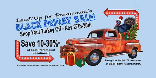 Paramount Marketplace Black Friday & Small Business Saturday Weekend Sale