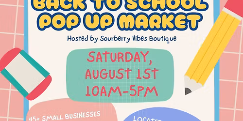 Back to School Pop up Market 