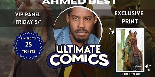 Ahmed Best VIP Meet and Greet at Ultimate Comics Cary