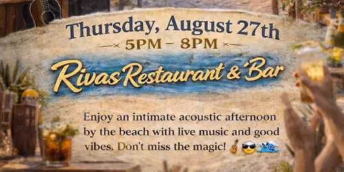 Mr TRLP at Rivas Beach Bar & Grill the acoustic version 