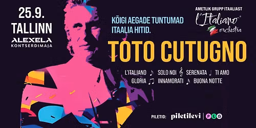 TOTO CUTUGNO: suurimad Itaalia hitid live\u2019is