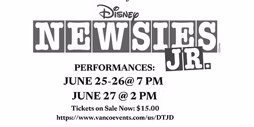Disney NEWSIES JR. Performances