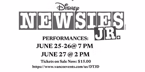 Disney NEWSIES JR. Performances
