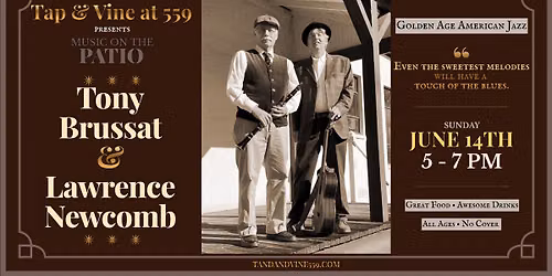Live Music at Tap & Vine: Tony Brussat & Lawrence Newcomb
