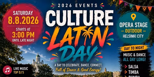 Culture Latin Day \u2013 Saturday 