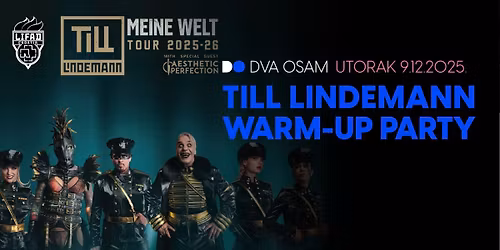 Till Lindemann Warm-Up Party u DVA OSAM