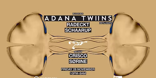 Adana Twins \/ Radeckt \/ SCHAARUP \/ Prog Realm: Crisco \/ S\u00f8rine