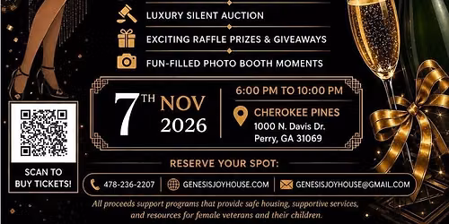 Genesis Joy House 2nd Annual Casino Night at The Great Gatsby Fundraiser Gala