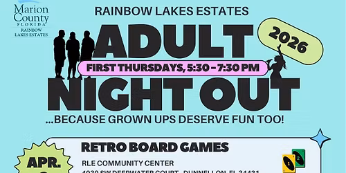 Rainbow Lakes Estates Adult Night Out 