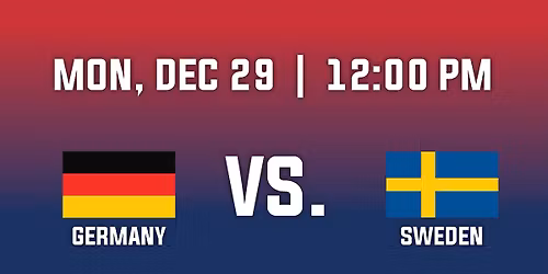 2026 IIHF World Junior Championship-Group A - Germany v. Sweden