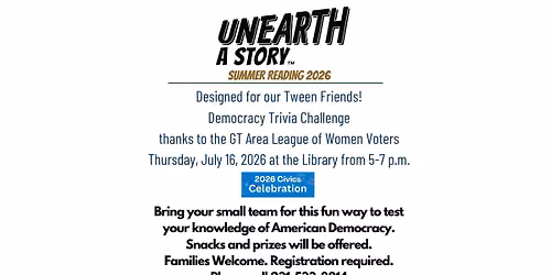 Summer Reading Program: Democracy Trivia Challenge