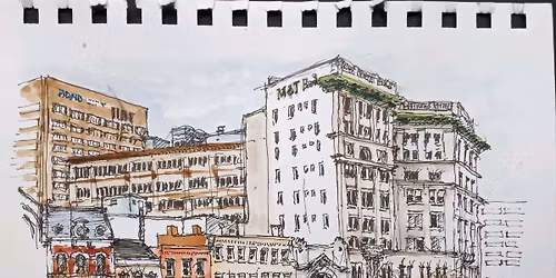 Urban Sketchers at Pausa Coffee