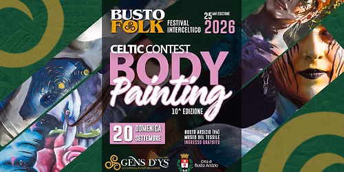 Bustofolk 2026 - Contest di Body Painting