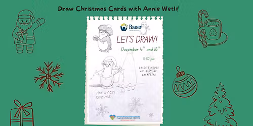 Let's Draw Christmas Cards! Drawing Class