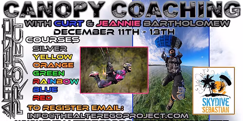 Skydive Sebastian - Canopy Coaching