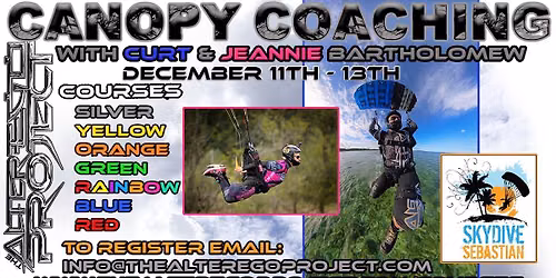 Skydive Sebastian - Canopy Coaching