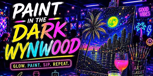 Paint in the Dark Art Experience in Wynwood