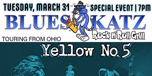 Yellow No. 5 at Blues Katz in St. George, UT | Tuesday, March 31 | 7PM
