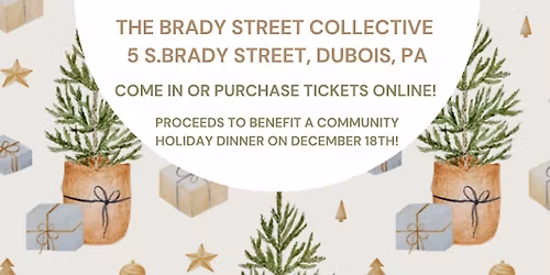 Annual Christmas Tree Auction Benefitting A Community Holiday Dinner  